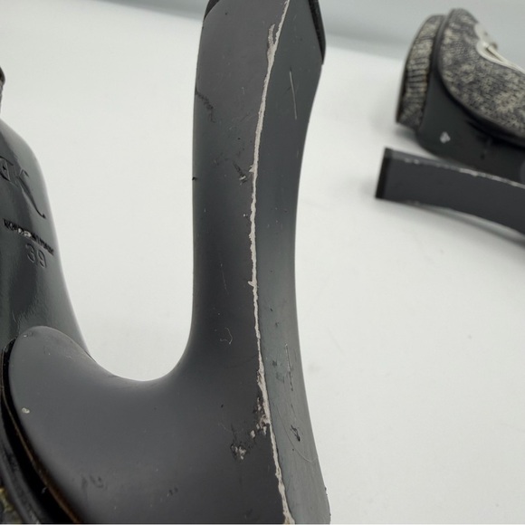 Eugenia Kim Metallic Silver and Gray Snakeskin Heels - Picture 10 of 13